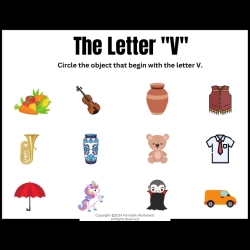 Circle The Letter For Toddlers Worksheet