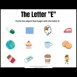 Circle The Letter Free Download Worksheet
