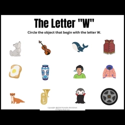 Circle The Letter Fun Worksheet