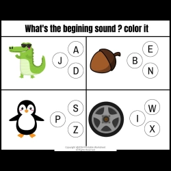 Circle The Letter Kindergarten Worksheet