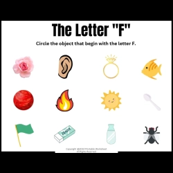 Circle The Letter Pdf Free Worksheet