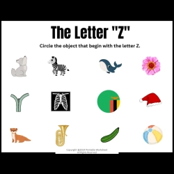 Circle The Letter Preschool Worksheet