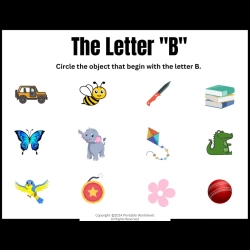 Circle The Letter Printable Worksheet