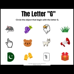 Circle The Letter To Print Worksheet