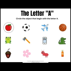 Circle The Letter Worksheet