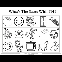 Color The Begining Sound For 2nd Grade Worksheet
