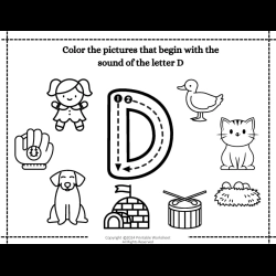 Color The Begining Sound Picture Download Worksheet