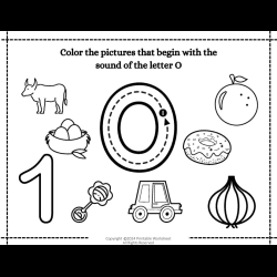 Color The Begining Sound Picture For Grade 3 Worksheet