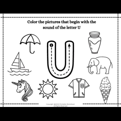 Color The Begining Sound Picture For Grade 6 Worksheet