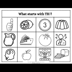 Color The Begining Sound Picture Grade 1 Worksheet