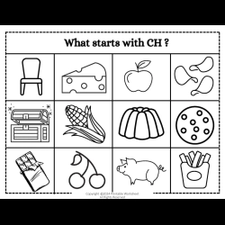 Color The Begining Sound Picture Kindergarten Worksheet