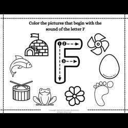Color The Begining Sound Picture Pdf Free Worksheet