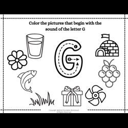 Color The Begining Sound Picture To Print Worksheet