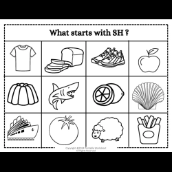 Color The Begining Sound Picture Toddlers Worksheet