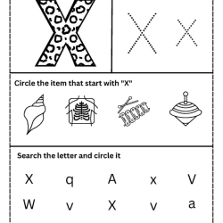 Trace The Letter Easy Worksheet