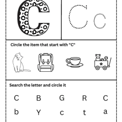 Trace The Letter For Free Worksheet