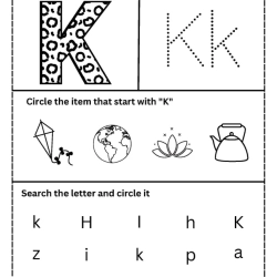 Trace The Letter For Grade 1 Worksheet