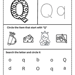 Trace The Letter For Grade 4 Worksheet