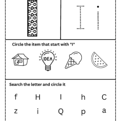 Trace The Letter For Kindergarten Worksheet