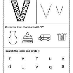 Trace The Letter For Toddlers Worksheet