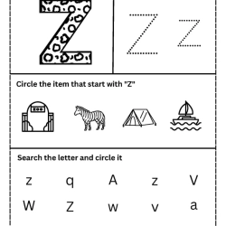 Trace The Letter Preschool Worksheet