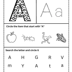 Trace The Letter Worksheet