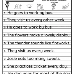 Underline Subjects Worksheet Free Downloads