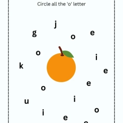 Circle Vowels Worksheet Downloads