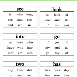 Read And Circle The Same Words Download Worksheet