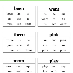 Read And Circle The Same Words For 3rd Grade Worksheet