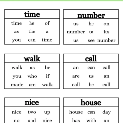 Read And Circle The Same Words For 4th Grade Worksheet