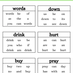 Read And Circle The Same Words For 6th Grade Worksheet
