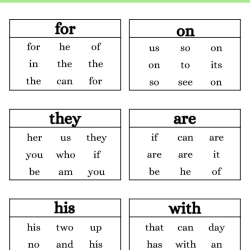 Read And Circle The Same Words For Kindergarten Worksheet