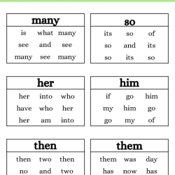 Read And Circle The Same Words Free Download Worksheet