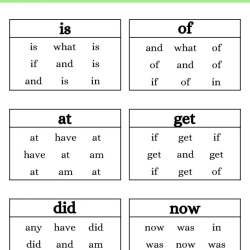 Read And Circle The Same Words Printable Worksheet