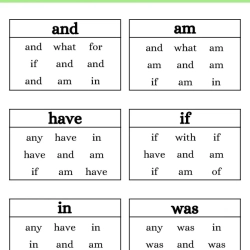 Read And Circle The Same Words Worksheet