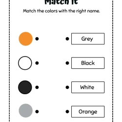 Color Match Worksheet For Free