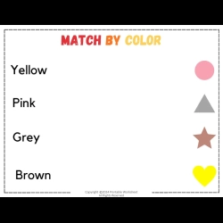 Color Matching Worksheet For 2nd Grade