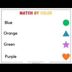 Color Matching Worksheet For Grade 1