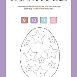 Color By Number 1st Grade Worksheet