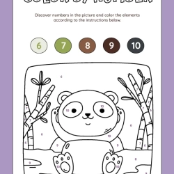Color By Number For 4th Grade Worksheet