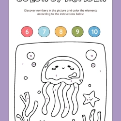 Color By Number For 6th Grade Worksheet