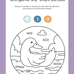 Color By Number Free Download Worksheet