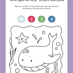 Color By Number Fun Worksheet