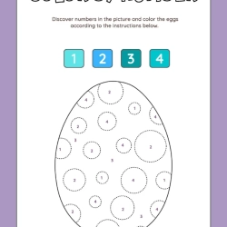 Color By Number Grade 2 Printable Worksheet