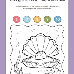 Color By Number Grade 2 Worksheet