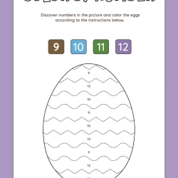 Color By Number Grade 4 Printable Worksheet