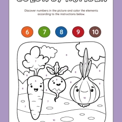 Color By Number Grade 5 Worksheet