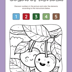 Color By Number Grade 6 Worksheet