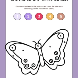 Color By Number Printable Free Worksheet